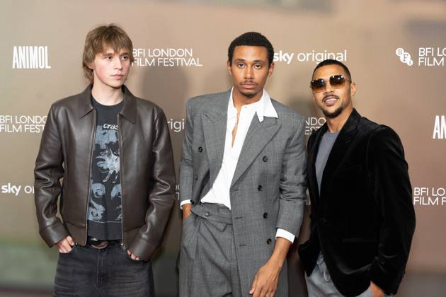 October 11, 2026, London, United Kingdom: (L-R), Vladyslav Baliuk, Sekou Diaby and Swindle attend the ANIMOL Screening at The 70th BFI London Film Festival at the BFI, Southbank.Cast and Guests attend the ANIMOL Screening at The 70th BFI London Film Festival, The BFI, Southbank, London London United Kingdom - ZUMAs197 20261011_aaa_s197_139 Copyright: xPhilxLewisx