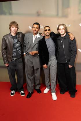 October 11, 2026, London, United Kingdom: (L-R), Vladyslav Baliuk, Sekou Diaby, Swindle and Ryan Dean attend the ANIMOL Screening at The 70th BFI London Film Festival at the BFI, Southbank.Cast and Guests attend the ANIMOL Screening at The 70th BFI London Film Festival, The BFI, Southbank, London London United Kingdom - ZUMAs197 20261011_aaa_s197_144 Copyright: xPhilxLewisx