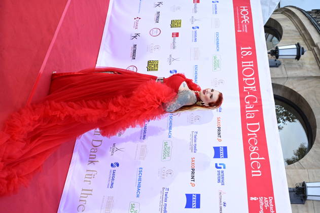 Lyn Künstner bei der 18. Hope Gala 2026 im Schauspielhaus. Dresden, 10.10.2026 Copyright: xMatthiasxWehnertx