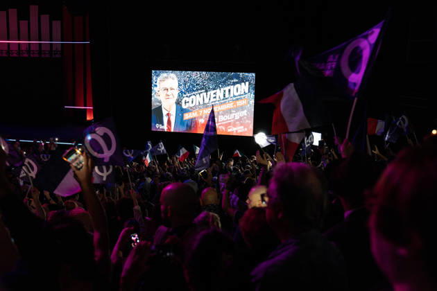 October 11, 2026, Clermont-Ferrand, Auvergne-Rho Ne-Alpes, France: CLERMONT-FERRAND, FRANCE - OCTOBER 11, 2026: Jean-Luc Melenchon, leader of the far-left party La France Insoumise (LFI) and 2027 presidential candidate, delivers a speech during a major political rally at the Zenith d Auvergne in Clermont-Ferrand, France, on October 11, 2026. Around 10,000 supporters gathered at the venue to attend the campaign event. Clermont-Ferrand France - ZUMAa252 20261011_zip_a252_013 Copyright: xDavidxAllignonx