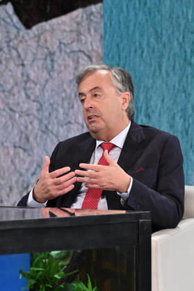 IPA89573736 - Milan, TV Show Che Tempo Che Fa - Nove. Pictured: Roberto Burioni  Copyright: xTe-Cox xComi Terenghix IPA89573736