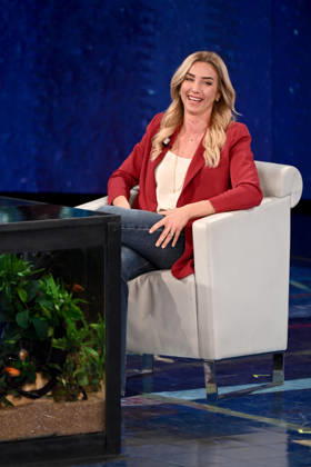 IPA89573902 - Milan, TV Show Che Tempo Che Fa - Nove. Pictured: Silvia Salis  Copyright: xTe-Cox xComi Terenghix IPA89573902