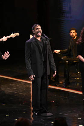 IPA89573972 - Milan, TV Show Che Tempo Che Fa - Nove. Pictured: Marco Mengoni  Copyright: xTe-Cox xComi Terenghix IPA89573972