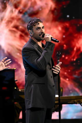 IPA89573976 - Milan, TV Show Che Tempo Che Fa - Nove. Pictured: Marco Mengoni  Copyright: xTe-Cox xComi Terenghix IPA89573976