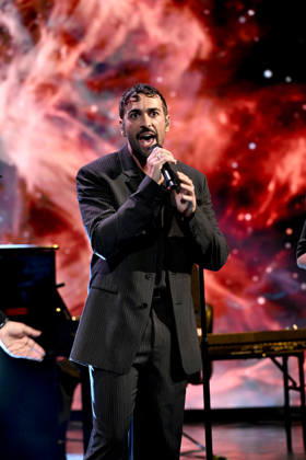 IPA89573978 - Milan, TV Show Che Tempo Che Fa - Nove. Pictured: Marco Mengoni  Copyright: xTe-Cox xComi Terenghix IPA89573978