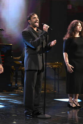IPA89573968 - Milan, TV Show Che Tempo Che Fa - Nove. Pictured: Marco Mengoni  Copyright: xTe-Cox xComi Terenghix IPA89573968