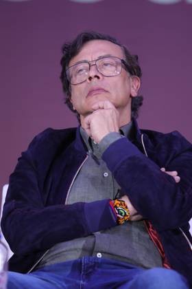 October 11, 2026: TO-45422 & x2013; Mexico City, September 29, 2026. Former Colombian President Gustavo Petro participates in the 26th Zocalo International Book Fair at the presentation of the book Nuestra Am& xe9;rica en vilo. Clasos.com.mx. - ZUMAcs4_ 20261011_faa_cs4_187 Copyright: xMikaxRoblesx