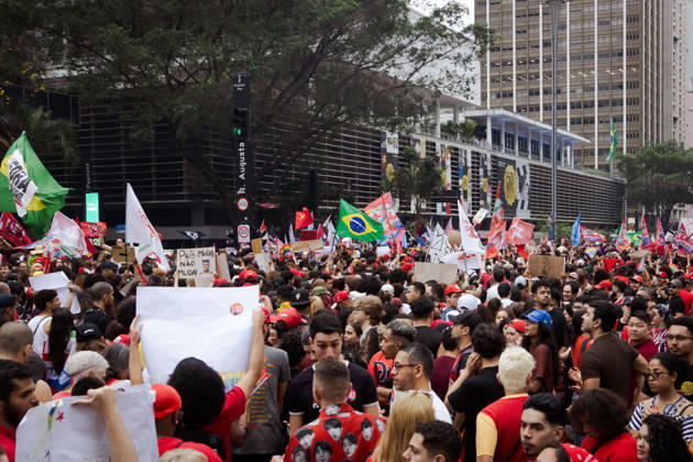 October 11, 2026, SoÂ£O Paulo, SoÂ£O Paulo, Brazil: ManifestaoÂßoÂ£o em apoio ao Presidente da RepoÂºblica do Brasil, Lula da Silva, em SoÂ£o Paulo. SoÂ£O Paulo Brazil - ZUMAb296 20261011_zip_b296_007 Copyright: xHumbertoxBispox