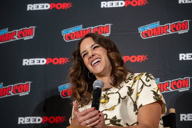 October 11, 2026, New York, New York, United States: Melissa Fumero speaks at a panel discussion for CBS s new crime-solving drama EINSTEIN!.during New York Comic Con 2026 at The Jacob K. Javits Convention Center on October 11, 2026 in New York City. New York United States  - ZUMAs197 20261011_aaa_s197_446 Copyright: xRonxAdarx