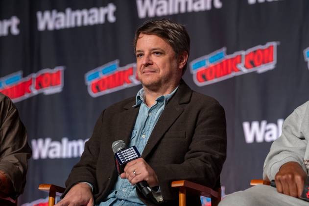 October 11, 2026, New York, New York, United States: Byron Balasco speaks at a panel discussion for CBS new series NCIS: NEW YORK.during New York Comic Con 2026 at The Jacob K. Javits Convention Center on October 11, 2026 in New York City. New York United States - ZUMAs197 20261011_aaa_s197_412 Copyright: xRonxAdarx