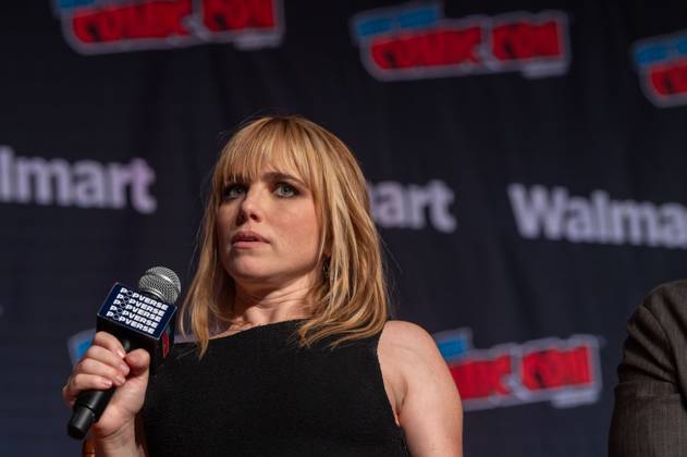 October 11, 2026, New York, New York, United States: Jacqueline Byers speaks at a panel discussion for CBS new series NCIS: NEW YORK.during New York Comic Con 2026 at The Jacob K. Javits Convention Center on October 11, 2026 in New York City. New York United States - ZUMAs197 20261011_aaa_s197_482 Copyright: xRonxAdarx