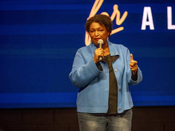 October 11, 2026, Huntsville, Alabama, USA: Political activist and former Georgia House of Representatives minority leader STACEY ABRAMS addresses a rally in support of Doug Jones candidacy for governor of Alabama. Huntsville USA - ZUMAd155 20261011_znp_d155_022 Copyright: xSuexDorfmanx