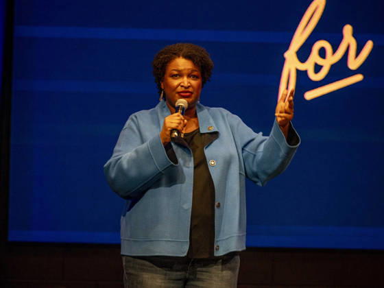 October 11, 2026, Huntsville, Alabama, USA: Political activist and former Georgia House of Representatives minority leader STACEY ABRAMS addresses a rally in support of Doug Jones candidacy for governor of Alabama. Huntsville USA - ZUMAd155 20261011_znp_d155_026 Copyright: xSuexDorfmanx