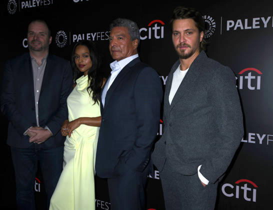 October 11, 2026, New York, Ny, United States: Spencer Hudnut, Ash Santos, Gil Birmingham and Luke Grimes attend PaleyFest NY 2026: CBS s Marshals Season 2. Held at The Paley Museum in New York. Zuma Press October 11, 2026 New York United States - ZUMAp281 20261011_zea_p281_017 Copyright: xPhotoxImagexPressx