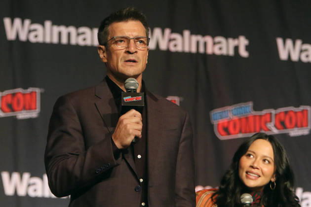 NEW YORK, NY- OCTOBER 11: Nathan Fillion pictured at The Rookie panel during New York Comic Con 2026 at Javits Center on October 11, 2026 in New York City. Copyright: xRWx