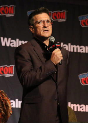 NEW YORK, NY- OCTOBER 11: Nathan Fillion pictured at The Rookie panel during New York Comic Con 2026 at Javits Center on October 11, 2026 in New York City. Copyright: xRWx