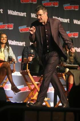 NEW YORK, NY- OCTOBER 11: Nathan Fillion pictured at The Rookie panel during New York Comic Con 2026 at Javits Center on October 11, 2026 in New York City. Copyright: xRWx