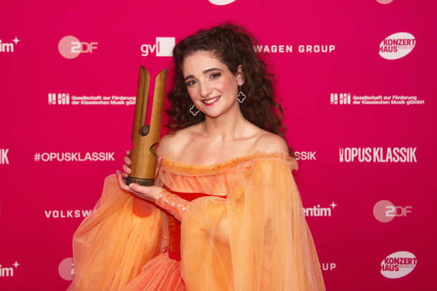 Shira Patchornik bei der Verleihung des Opus Klassik 2026 im Konzerthaus am Gendarmenmarkt. Berlin, 11.10.2026
