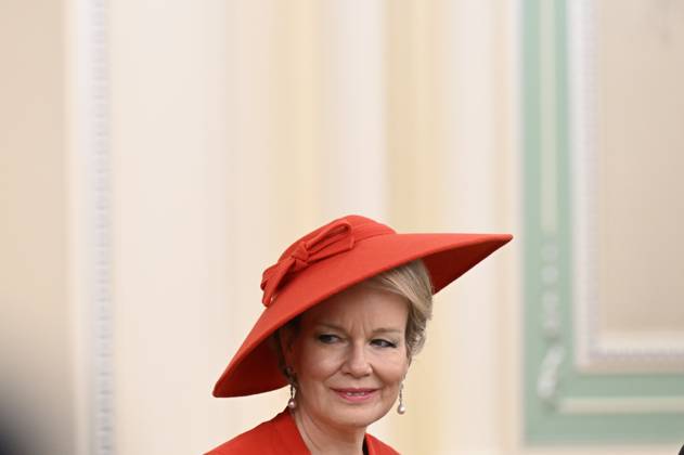 Queen Mathilde of Belgium pictured during a meeting on the official state visit of the Belgian King and Queen to Kazakhstan, on Monday 12 October 2026. The first State Visit of Belgium s royal couple in central Asia from 11 to 14 October 2026, aims to highlight bilateral cooperation in the economic, academic, and cultural fields.  JASPERxJACOBS 189530794