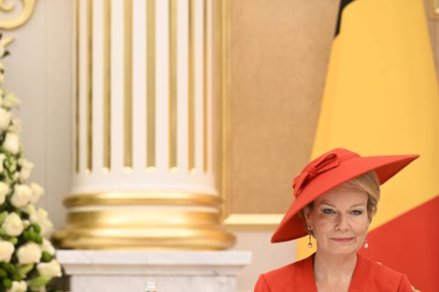 Queen Mathilde of Belgium pictured at a bilateral meeting at the official state visit of the Belgian King and Queen to Kazakhstan, on Monday 12 October 2026. The first State Visit of Belgium s royal couple in central Asia from 11 to 14 October 2026, aims to highlight bilateral cooperation in the economic, academic, and cultural fields. JASPERxJACOBS 189531931