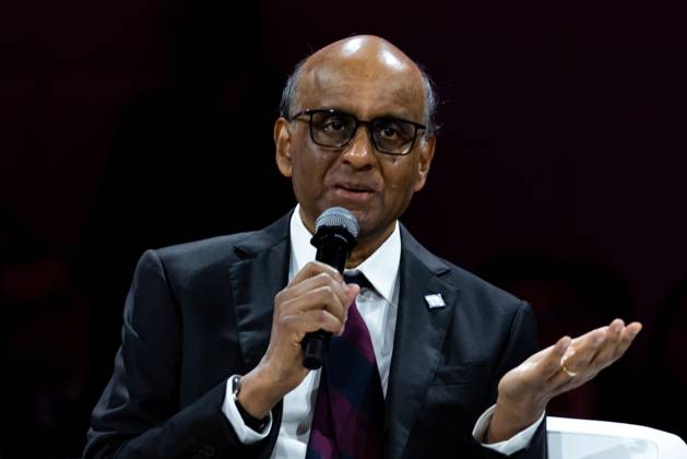 The IMF–World Bank Group Annual Meetings 2026 in Bangkok, Thailand. – 12 Oct 2026 Tharman Shanmugaratnam, President of Singapore, speaks at the World Bank Group s flagship forum, Small AI: More and Better Jobs, during the IMF–World Bank Group Annual Meetings 2026. The IMF–World Bank Group Annual Meetings 2026 will take place at the Queen Sirikit National Convention Center in Bangkok from October 12-18, 2026, drawing over 15,000 delegates from 191 member countries as Thailand hosts this prestigious event for the first time in 35 years. Bangkok Thailand Copyright: xPeeraponxBoonyakiatx xSOPAxImagesx Peerapon-Boonyakiat-1458111