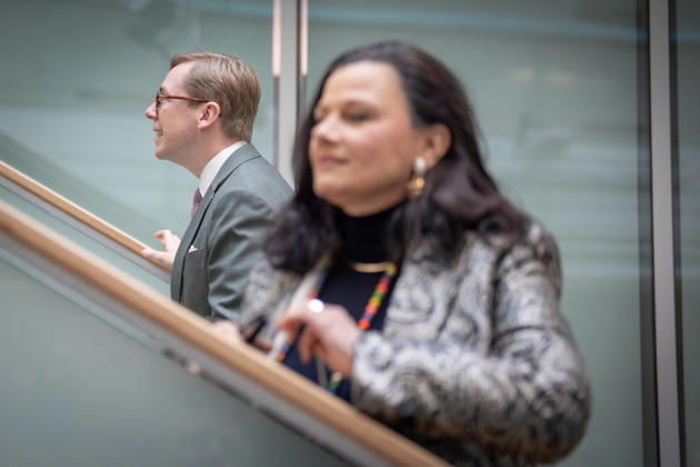 Gitta Connemann, Parlamentarische Staatssekretärin beim Bundesminister für Digitales und Staatsmodernisierung, mit ihrem Vorgänger im Amt, Philipp Amthor;Präsidiumsklausurtagung der CDU Deutschlands in Berlin, Oktober 2026, Berlin Berlin Deutschland Konrad-Adenauer-Haus