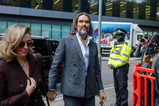 October 12, 2026, London, England, United Kingdom: Actor and comedian Russell BRAND arrives at Southwark Crown Court in London, United Kingdom, on October 12, 2026, as his trial begins on charges of rape, sexual assault and indecent assault. BRAND denies all the charges and has pleaded not guilty. London United Kingdom - ZUMAk172 20261012_zip_k172_034 Copyright: xThomasxKrychx
