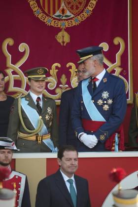 Spanish King Felipe VI and Queen Letizia with Princess Leonor de Borbon and Sofia de Borbon attending a military parade during the known as Dia de la Hispanidad, Spain s National Day, in Madrid, on Monday 12, October 2026 Cordon Press 