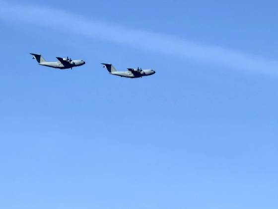 Airplanes attending a military parade during the known as Dia de la Hispanidad, Spain s National Day, in Madrid, on Monday 12, October 2026. Cordon Press 