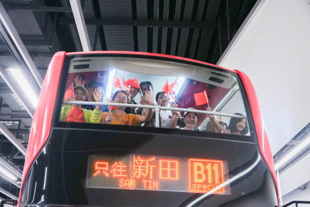 HONG KONG-DAILY HUANGGANG-PORT-OPENING Passengers board a bus at the Public Transport Interchange after arriving in Hong Kong through the redeveloped Huanggang Port on October 12, 2026, as new public transport arrangements come into operation. (Photo by Zulu Lo TMHK via Nexpher Images) Hong Kong