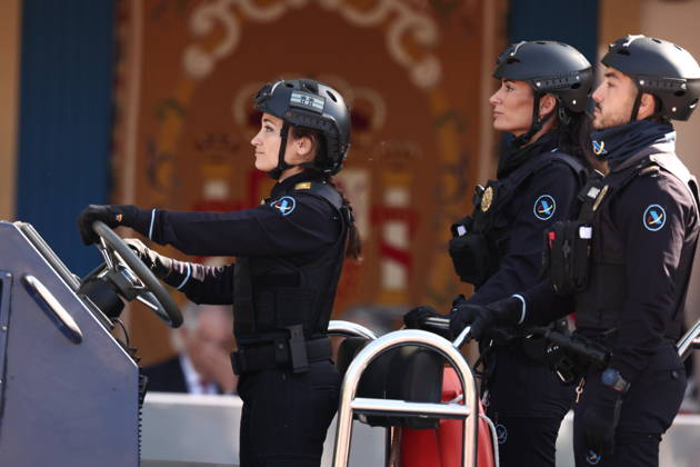 October 12 Parade for Hispanic Heritage Day Vehicles from the State Security Forces during the solemn ceremony honoring the national flag and the military parade on October 12, Hispanic Heritage Day, in Plaza de Cánovas del Castillo, on October 12, 2026, in Madrid, Spain. The events begin with the raising of the flag and are followed by a tribute to those who gave their lives for the country. Subsequently, the military air and ground parades begin. Approximately 4,400 members of the Armed Forces, the security forces, and various civilian public institutions are participating this year in the parade presided over by the King and Queen. The aerial parade featured 50 fighter, training, and transport aircraft, as well as around 30 helicopters. Copyright: xEduardoxParrax 7840690