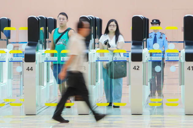HONG KONG-DAILY HUANGGANG-PORT-OPENING Passengers arrive in Hong Kong through the redeveloped Huanggang Port on October 12, 2026, the first day of operations under the new collaborative inspection and joint clearance system. (Photo by Zulu Lo TMHK via Nexpher Images) Hong Kong
