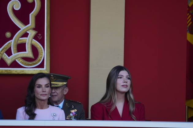 12-10-2026 Madrid Princess Sofia and Queen Letizia attend the tribute ceremony to the national flag and the military parade during the National Day, Dia de la Hispanidad, at Plaza de Canovas del Castillo in Madrid. No Spain  Copyright: xPPEx