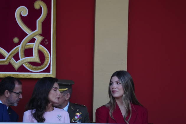 12-10-2026 Madrid Princess Sofia and Queen Letizia attend the tribute ceremony to the national flag and the military parade during the National Day, Dia de la Hispanidad, at Plaza de Canovas del Castillo in Madrid. No Spain  Copyright: xPPEx