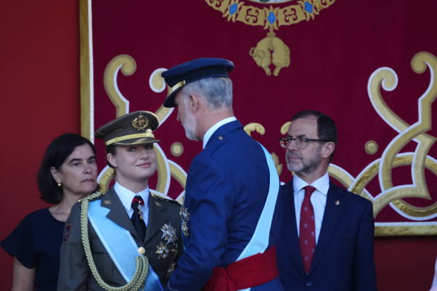 12-10-2026 Madrid Princess Leonor and King Felipe attend the tribute ceremony to the national flag and the military parade during the National Day, Dia de la Hispanidad, at Plaza de Canovas del Castillo in Madrid. No Spain Â  Copyright: xPPEx