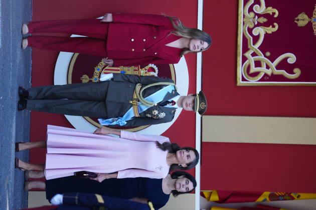 12-10-2026 Madrid Princess Leonor and Princess Sofia and Queen Letizia attend the tribute ceremony to the national flag and the military parade during the National Day, Dia de la Hispanidad, at Plaza de Canovas del Castillo in Madrid. No Spain Â  Copyright: xPPEx