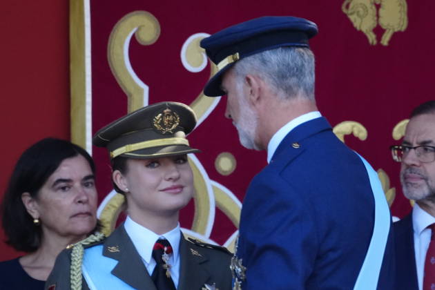 12-10-2026 Madrid Princess Leonor and King Felipe attend the tribute ceremony to the national flag and the military parade during the National Day, Dia de la Hispanidad, at Plaza de Canovas del Castillo in Madrid. No Spain Â  Copyright: xPPEx