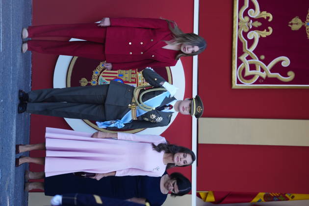 12-10-2026 Madrid Princess Leonor and Princess Sofia and Queen Letizia attend the tribute ceremony to the national flag and the military parade during the National Day, Dia de la Hispanidad, at Plaza de Canovas del Castillo in Madrid. No Spain Â  Copyright: xPPEx