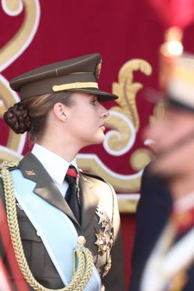 October 12 Parade for Hispanic Heritage Day Princess Leonor during the solemn ceremony honoring the national flag and the military parade for October 12, Hispanic Heritage Day, in Plaza de Cánovas del Castillo, on October 12, 2026, in Madrid, Spain. The events begin with the raising of the flag and are followed by a tribute to those who gave their lives for the country. Subsequently, the military air and ground parades begin. Approximately 4,400 members of the Armed Forces, the security forces, and various civilian public institutions are participating this year in the parade presided over by the King and Queen. The aerial parade featured 50 fighter, training, and transport aircraft, as well as around 30 helicopters. On the ground, some 14 Copyright: xEduardoxParrax 7840748