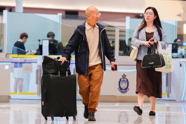 HONG KONG-DAILY HUANGGANG-PORT-OPENING Passengers arrive in Hong Kong through the redeveloped Huanggang Port on October 12, 2026, the first day of operations under the new collaborative inspection and joint clearance system. (Photo by Zulu Lo TMHK via Nexpher Images) Hong Kong
