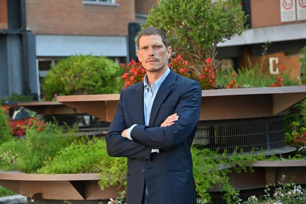 IPA89593373 - Rome: Rai Studios on Via Teulada. Photocall for the TV series Libera: The Case of Elena Palma. Pictured: Matteo Martari  Copyright: xMaurizioxD Avanzox xMaurizioxDxAvanzox IPA89593373