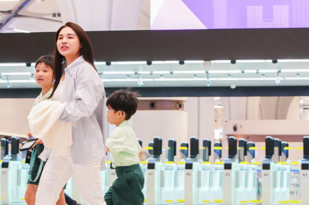 HONG KONG-DAILY HUANGGANG-PORT-OPENING Passengers arrive in Hong Kong through the redeveloped Huanggang Port on October 12, 2026, the first day of operations under the new collaborative inspection and joint clearance system. (Photo by Zulu Lo TMHK via Nexpher Images) Hong Kong