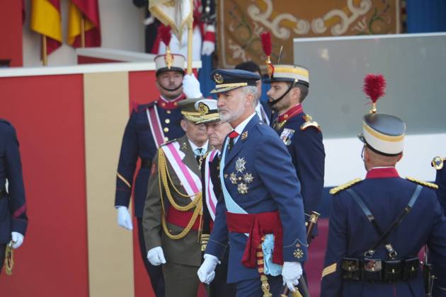Spanish King Felipe VI and Queen Letizia with Princess Leonor de Borbon and Princess Sofia de Borbon attending a military parade during the known as Dia de la Hispanidad, Spain s National Day, in Madrid, on Monday 12, October 2026 Cordon Press 