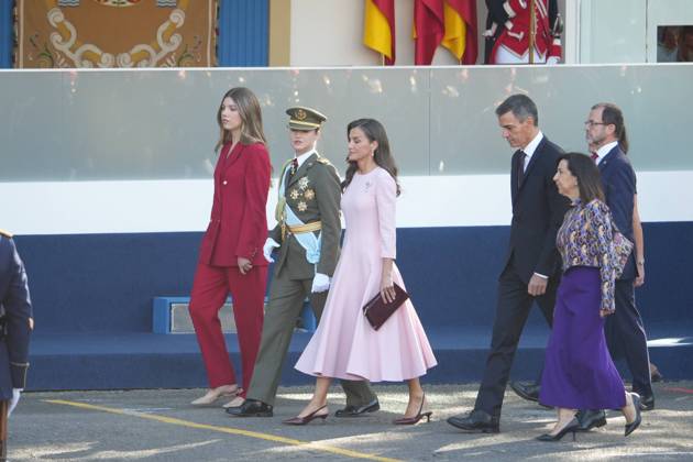 Spanish King Felipe VI and Queen Letizia with Princess Leonor de Borbon and Princess Sofia de Borbon attending a military parade during the known as Dia de la Hispanidad, Spain s National Day, in Madrid, on Monday 12, October 2026 Cordon Press 