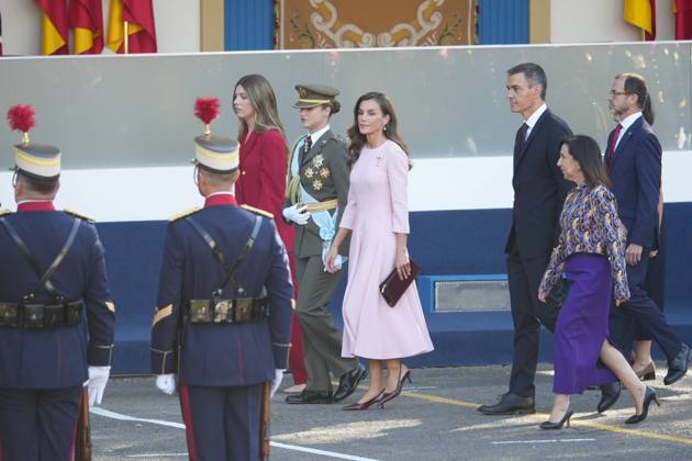 Spanish King Felipe VI and Queen Letizia with Princess Leonor de Borbon and Princess Sofia de Borbon attending a military parade during the known as Dia de la Hispanidad, Spain s National Day, in Madrid, on Monday 12, October 2026 Cordon Press 
