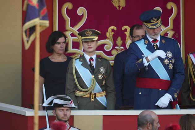 Spanish King Felipe VI and Queen Letizia with Princess Leonor de Borbon and Princess Sofia de Borbon attending a military parade during the known as Dia de la Hispanidad, Spain s National Day, in Madrid, on Monday 12, October 2026 Cordon Press 