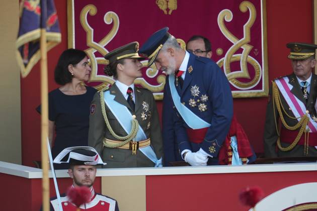 Spanish King Felipe VI and Queen Letizia with Princess Leonor de Borbon and Princess Sofia de Borbon attending a military parade during the known as Dia de la Hispanidad, Spain s National Day, in Madrid, on Monday 12, October 2026 Cordon Press 