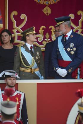 Spanish King Felipe VI and Queen Letizia with Princess Leonor de Borbon and Princess Sofia de Borbon attending a military parade during the known as Dia de la Hispanidad, Spain s National Day, in Madrid, on Monday 12, October 2026 Cordon Press 