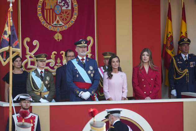 Spanish King Felipe VI and Queen Letizia with Princess Leonor de Borbon and Princess Sofia de Borbon attending a military parade during the known as Dia de la Hispanidad, Spain s National Day, in Madrid, on Monday 12, October 2026 Cordon Press 