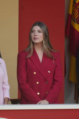 Spanish King Felipe VI and Queen Letizia with Princess Leonor de Borbon and Princess Sofia de Borbon attending a military parade during the known as Dia de la Hispanidad, Spain s National Day, in Madrid, on Monday 12, October 2026 Cordon Press 